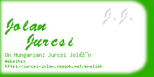 jolan jurcsi business card